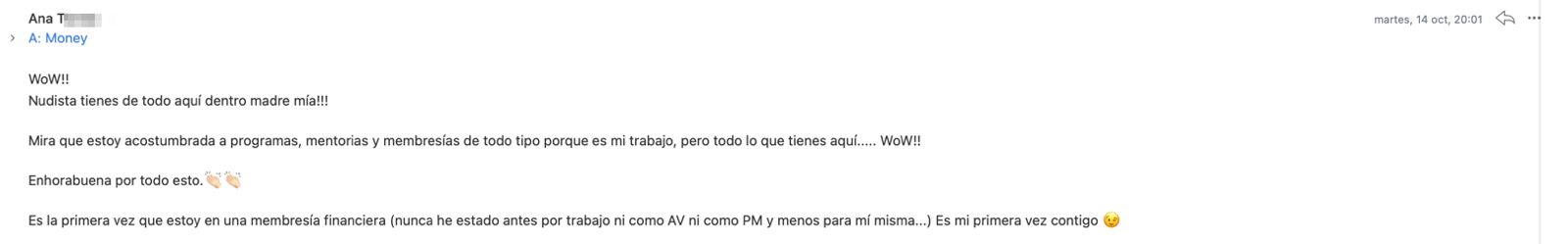 Correo de Ana: «Nudista tienes de todo aquí dentro madre mía.»